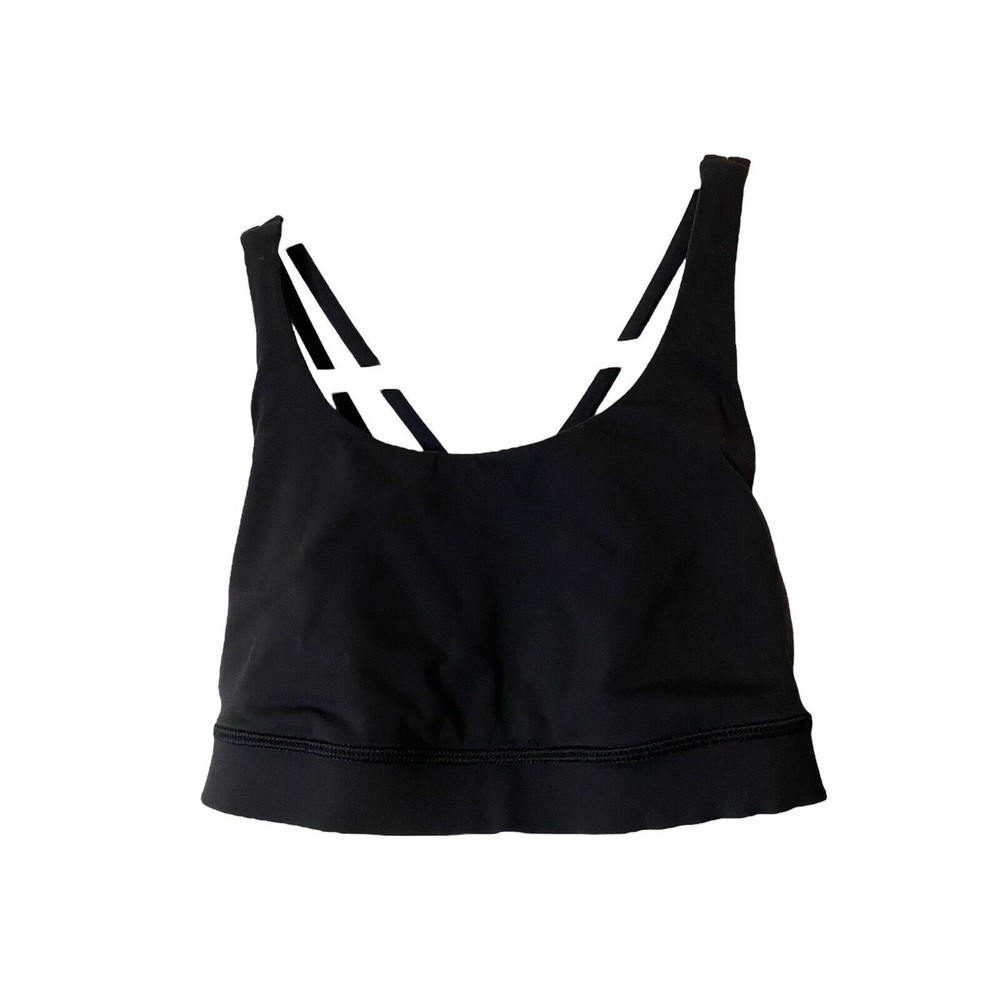 EUC Lululemon Energy Bra Black Sz 6